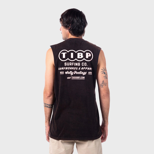 REMERA SIN MANGA TIBP RELAXED APPAREL BLACK