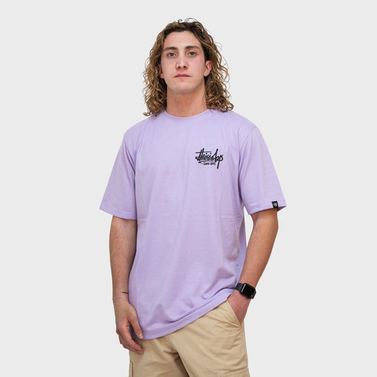 Remera Tibp Hokusai para Hombre urbana violeta