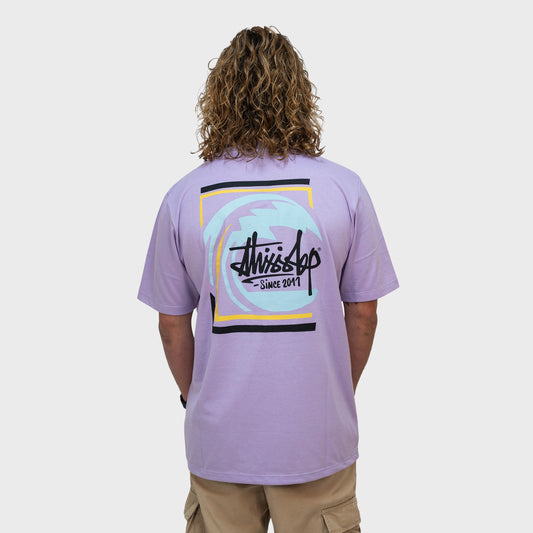 Remera Tibp Hokusai para Hombre urbana violeta
