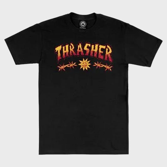 REMERA THRASHER SKETCH BLACK