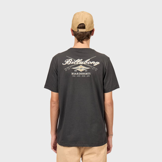 Remera Billabong Crossboards Tee Gris Oscuro